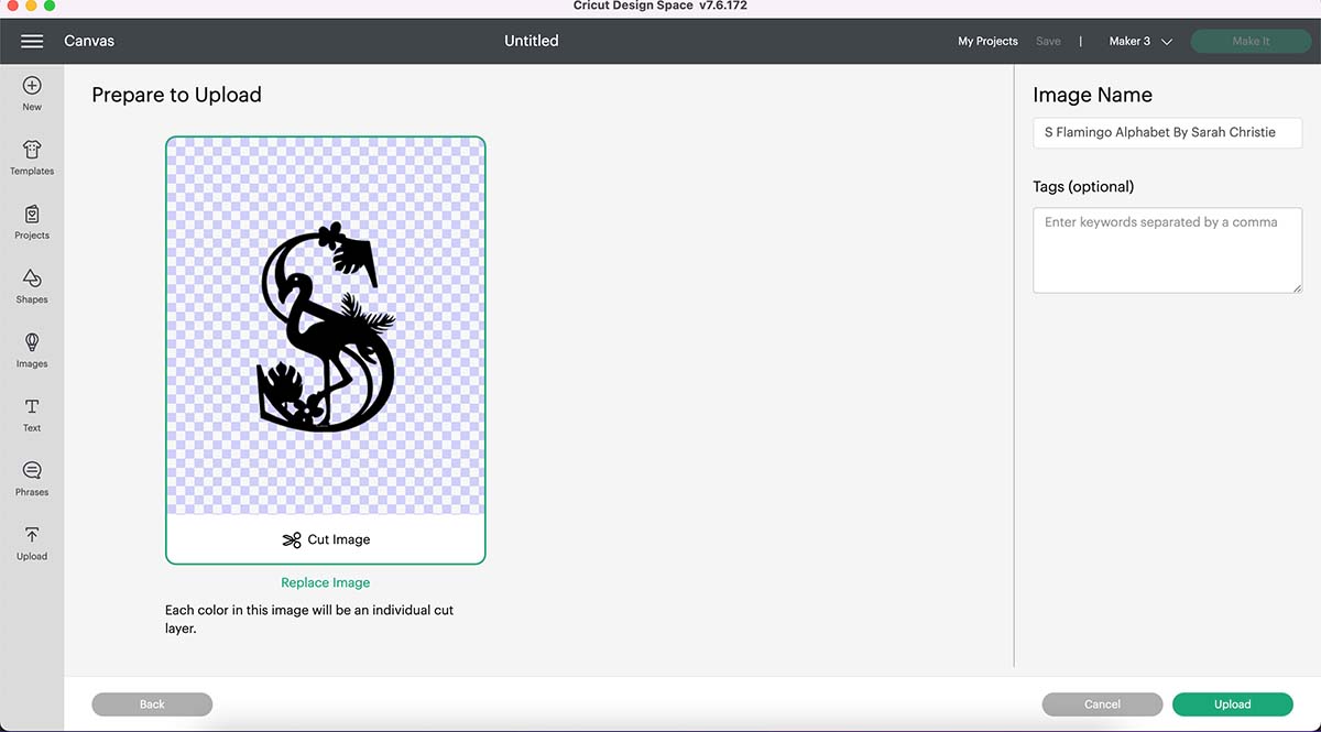 How to upload to Cricut Design Space