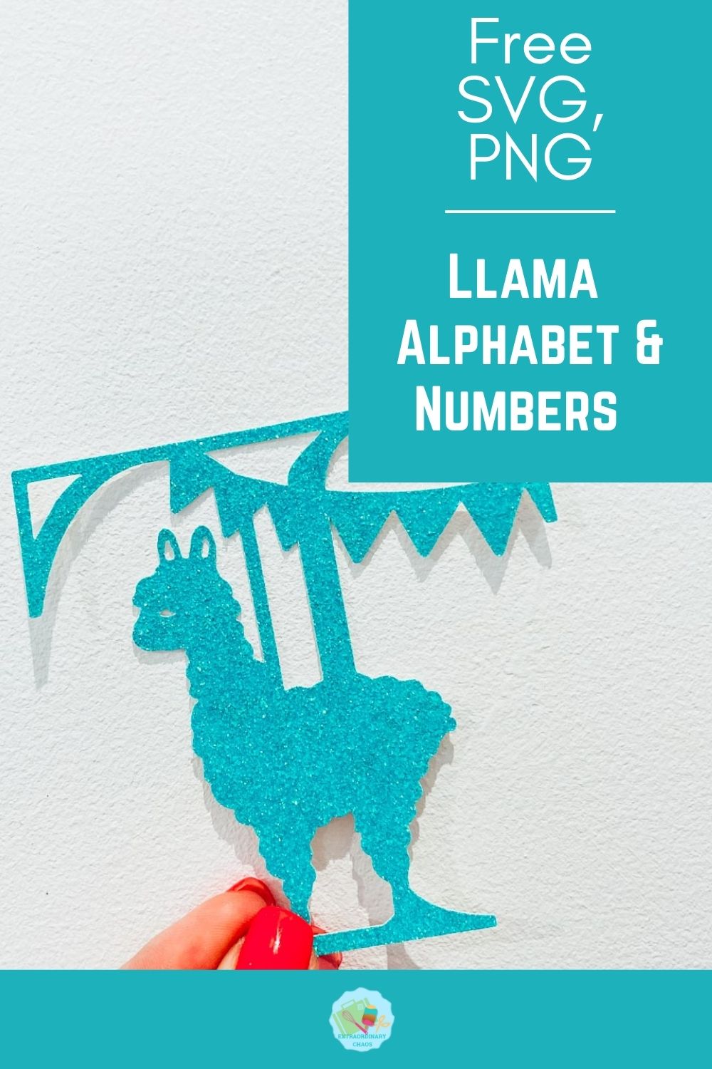 Free Llama Alphabets and numbers for Cricut, Silhouette and Glowforge