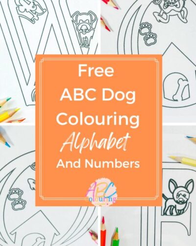 Dog Colouring Pages Printable Letters And Numbers