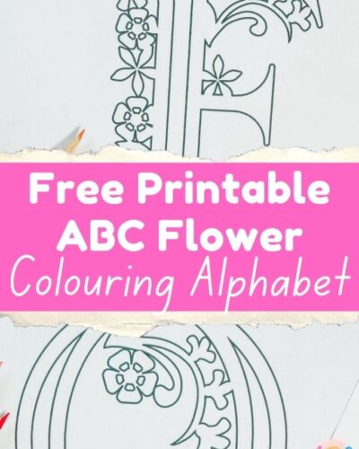 Free Printable ABC Flower Colouring Letters And Number Sheets