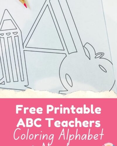 ABC Teacher Colouring Pages, Letters And Numbers