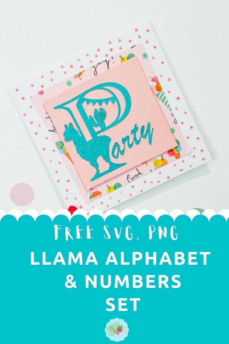 Free SVG, PNG Llama alphabet letters and number set for Cricut and Glowforge