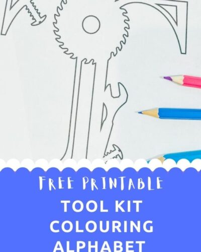 Free  Printable ABC Tool Colouring Alphabet Letters
