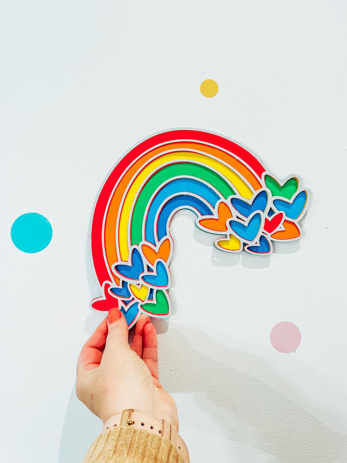 Pride Rainbow Heart SVG Files
