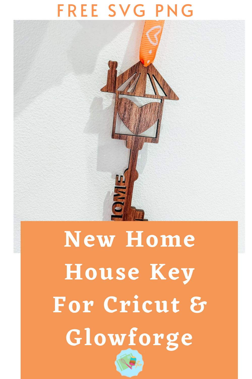 Free New Home Key SVG, PNG for Cricut, Glowforge and Silhouette