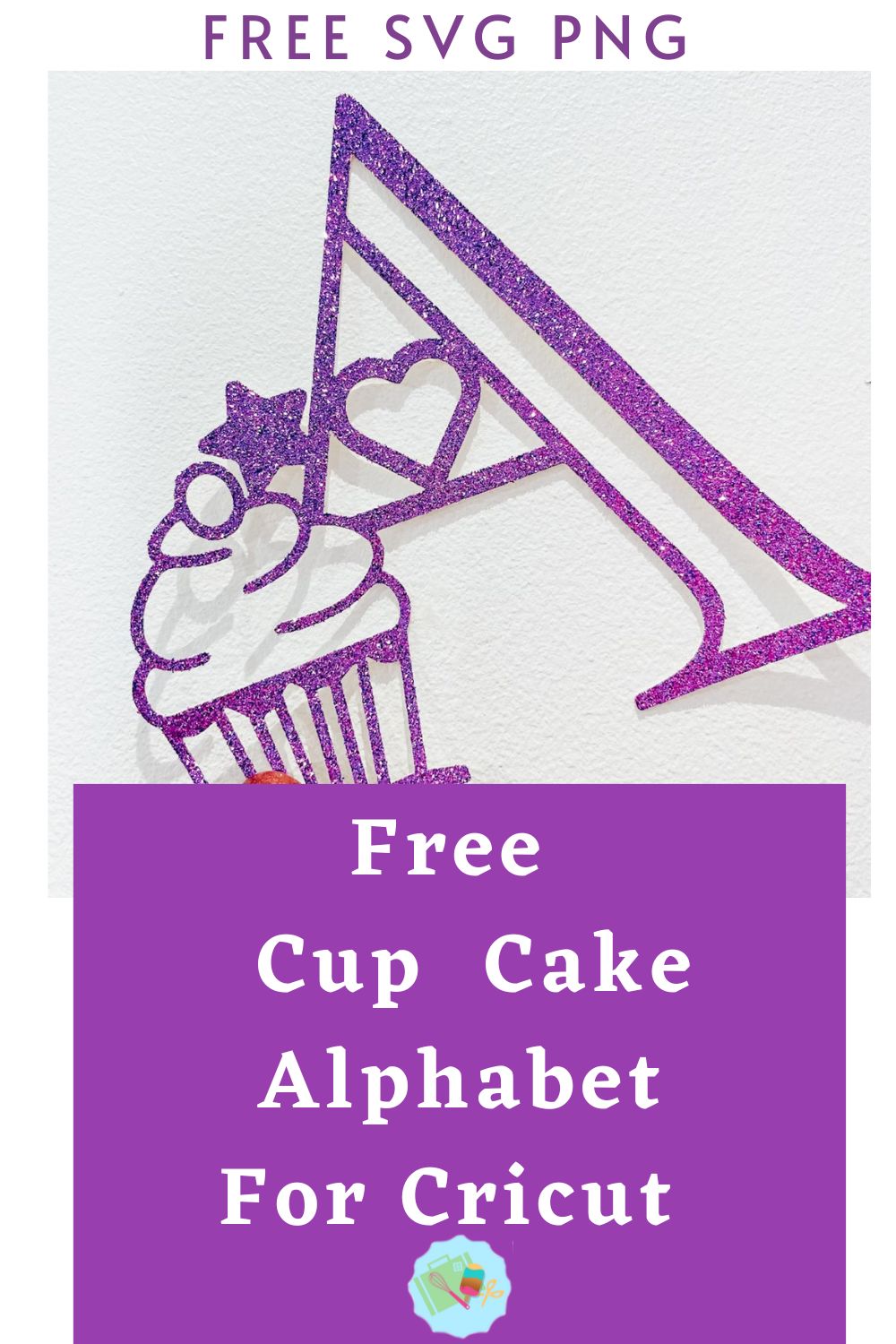Free SVG Cup Cake Alphabet and numbers for crafting and scrapbooking