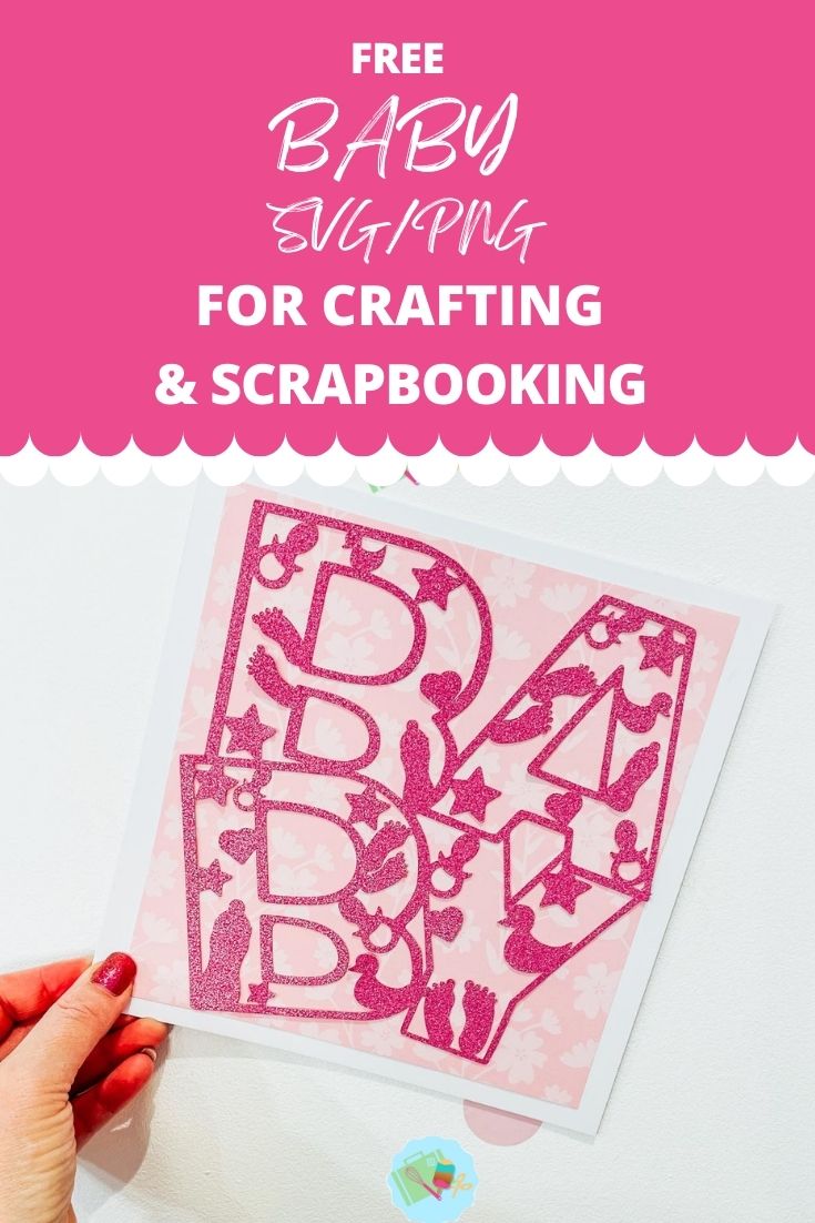 Free SVG PNG Baby file for crafting and scrapbooking