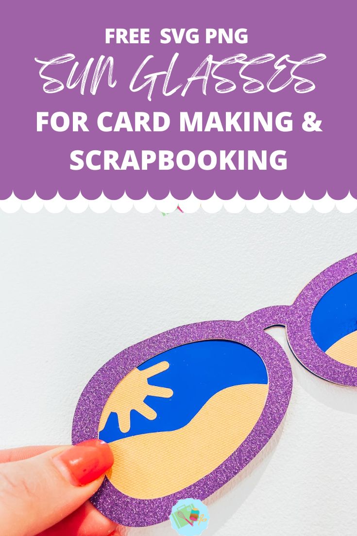 Free SVG PNG Sunglasses For Card Making & Scrapbooking