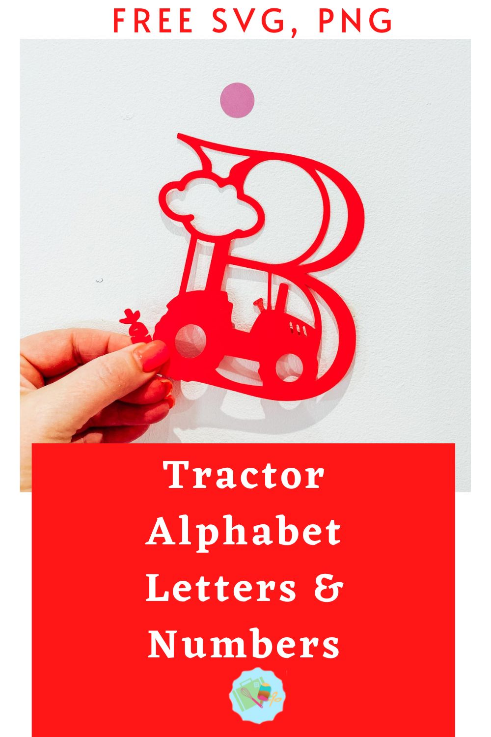 Free SVG PNG Tractor Alphabet Letters and Number for Crafting , Cake Toppers and Scrapbooking
