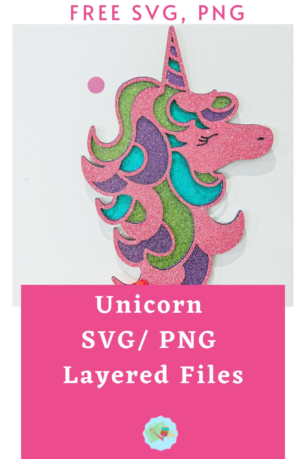 Free SVG PNG Unicorn SVG PNG for Cricut, Glowforge and Silhouette