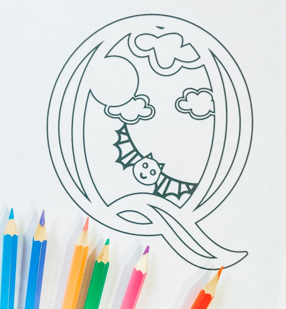Spooky Printable ABC Halloween Colouring Letters and Numbers