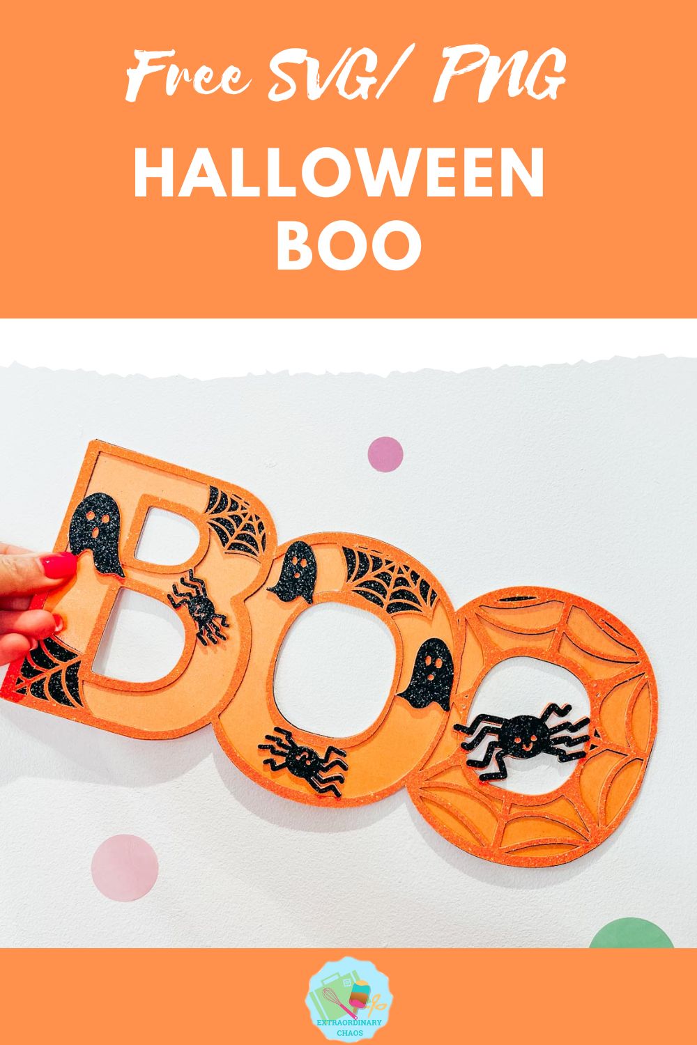 Free Halloween Boo SVG, PNG for Cricut, Glowforge