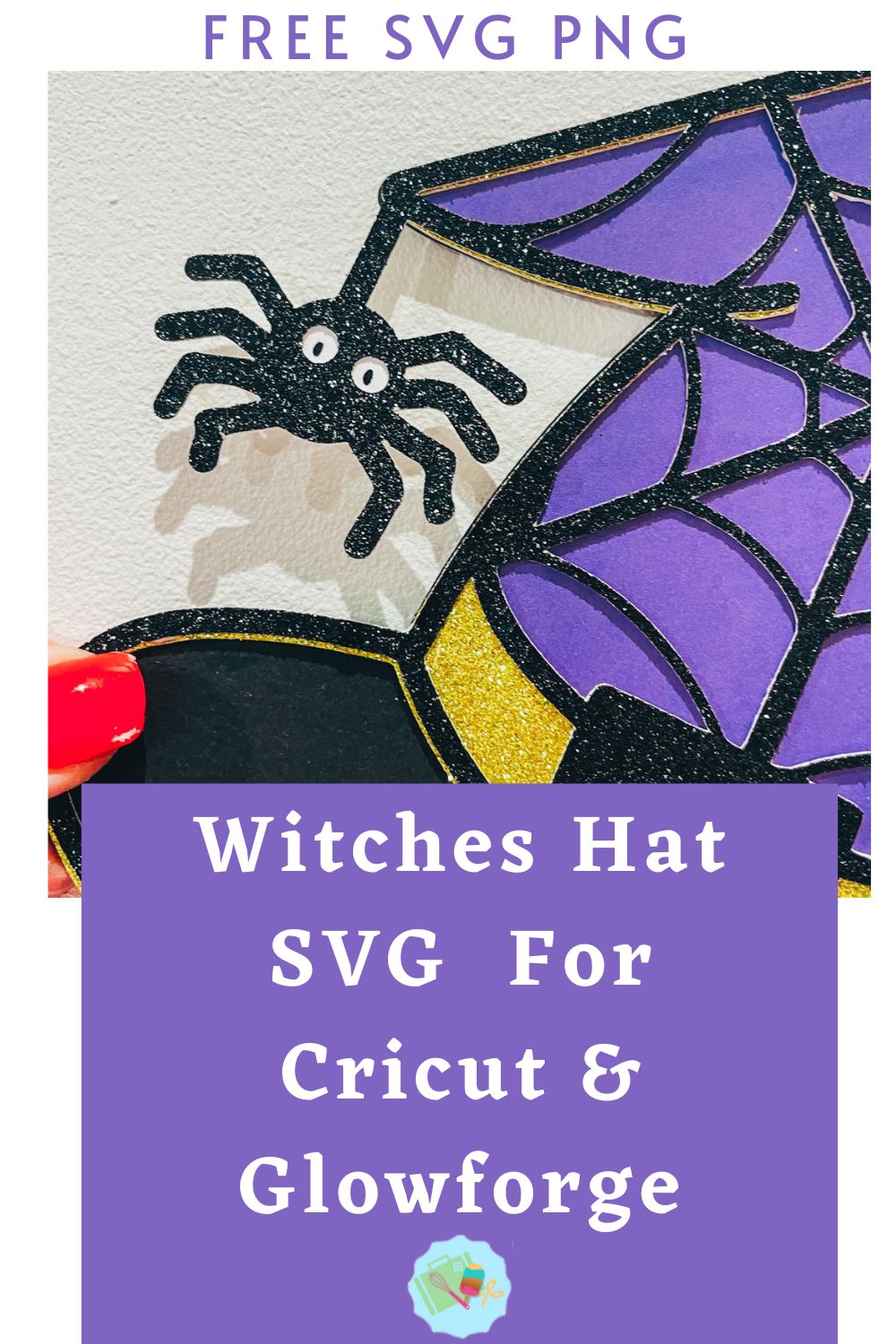 Free Halloween Witches Hat SVG, PNG for Cricut, Glowforge and Silhouette