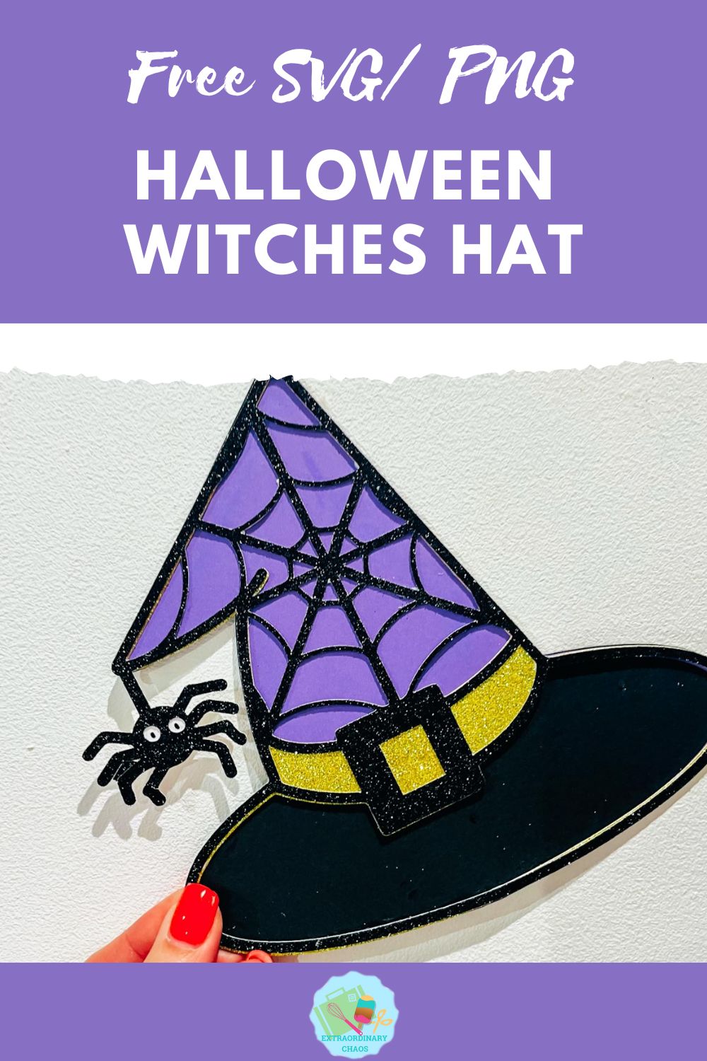 Free Halloween Witches Hat file SVG, PNG for Cricut, Glowforge