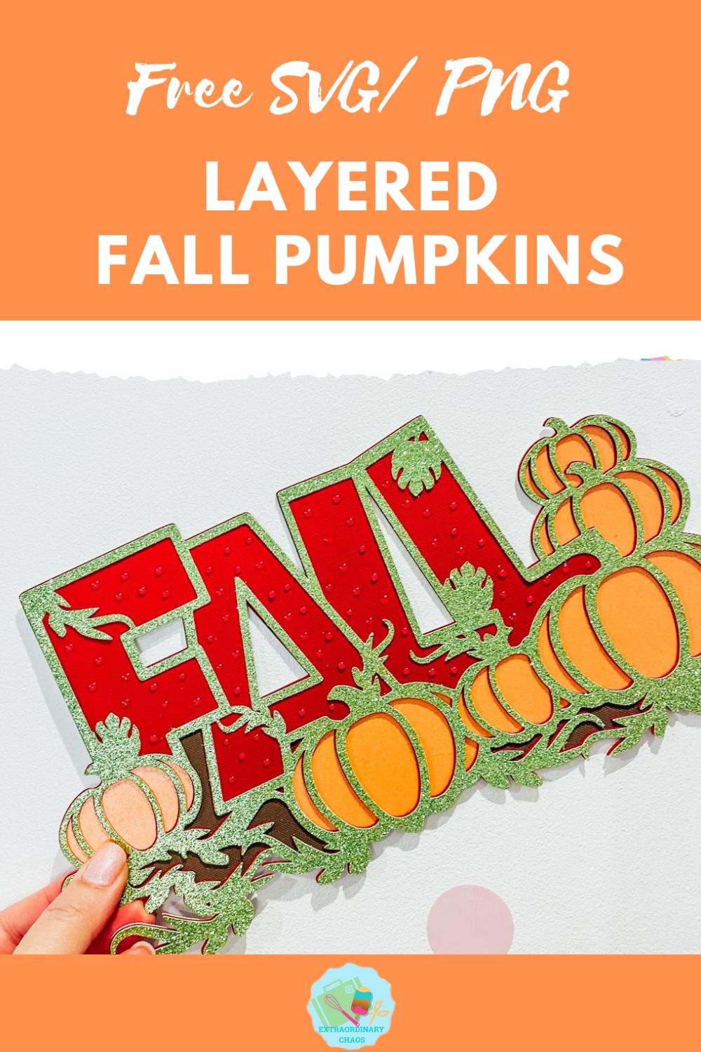 Free Layered Fall pumpkins SVG, PNG for Cricut, Glowforge
