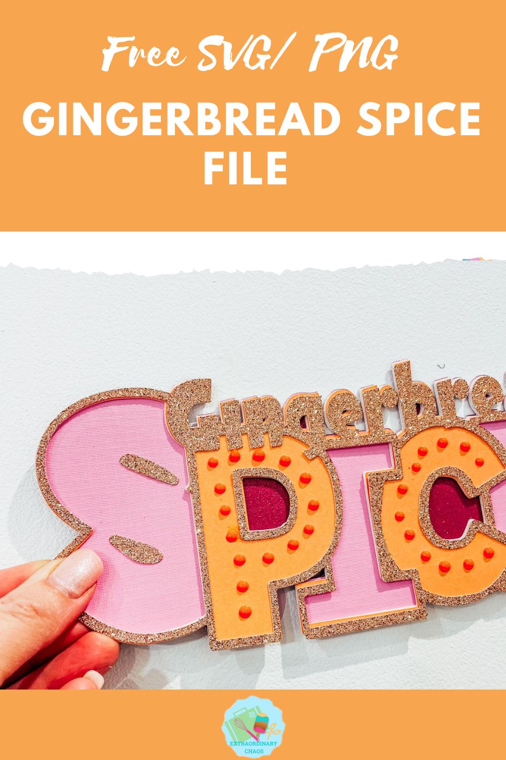 Free Layered Gingerbread Spice SVGPNG File for Cricut, Glowforge