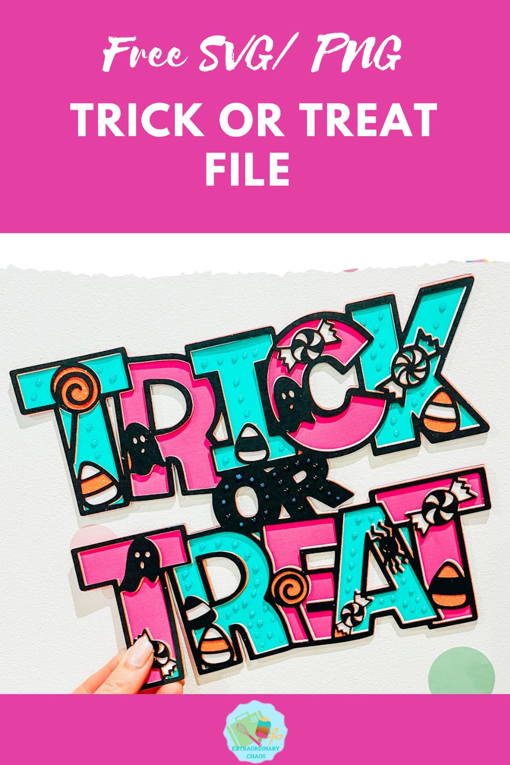Free Layered Trick Or Treat SVGPNG File for Cricut, Glowforge