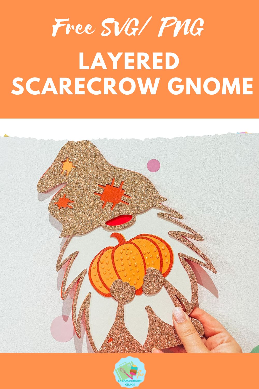 Free Layered scarecrow pumpkins SVG, PNG for Cricut, Glowforge