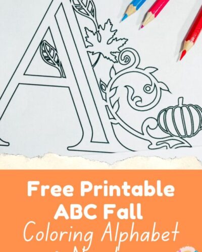 ABC Autumn/Fall Printable Colouring Pages.
