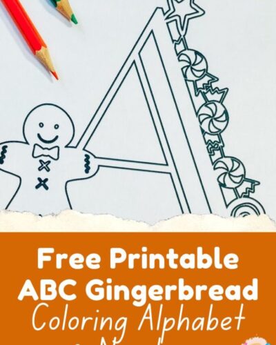 Free Gingerbread Colouring Pages Letters And Numbers