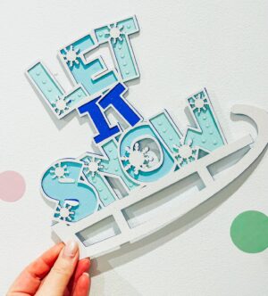 Free let it snow SVG for Christmas Crafting