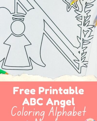 Angel Colouring Pages Alphabet Letters And Numbers
