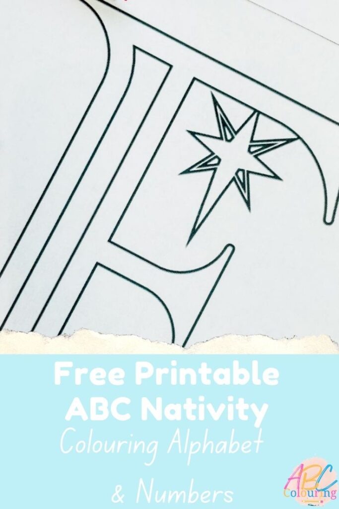 Free Printable ABC Nativity and numbers for colouring and maths games