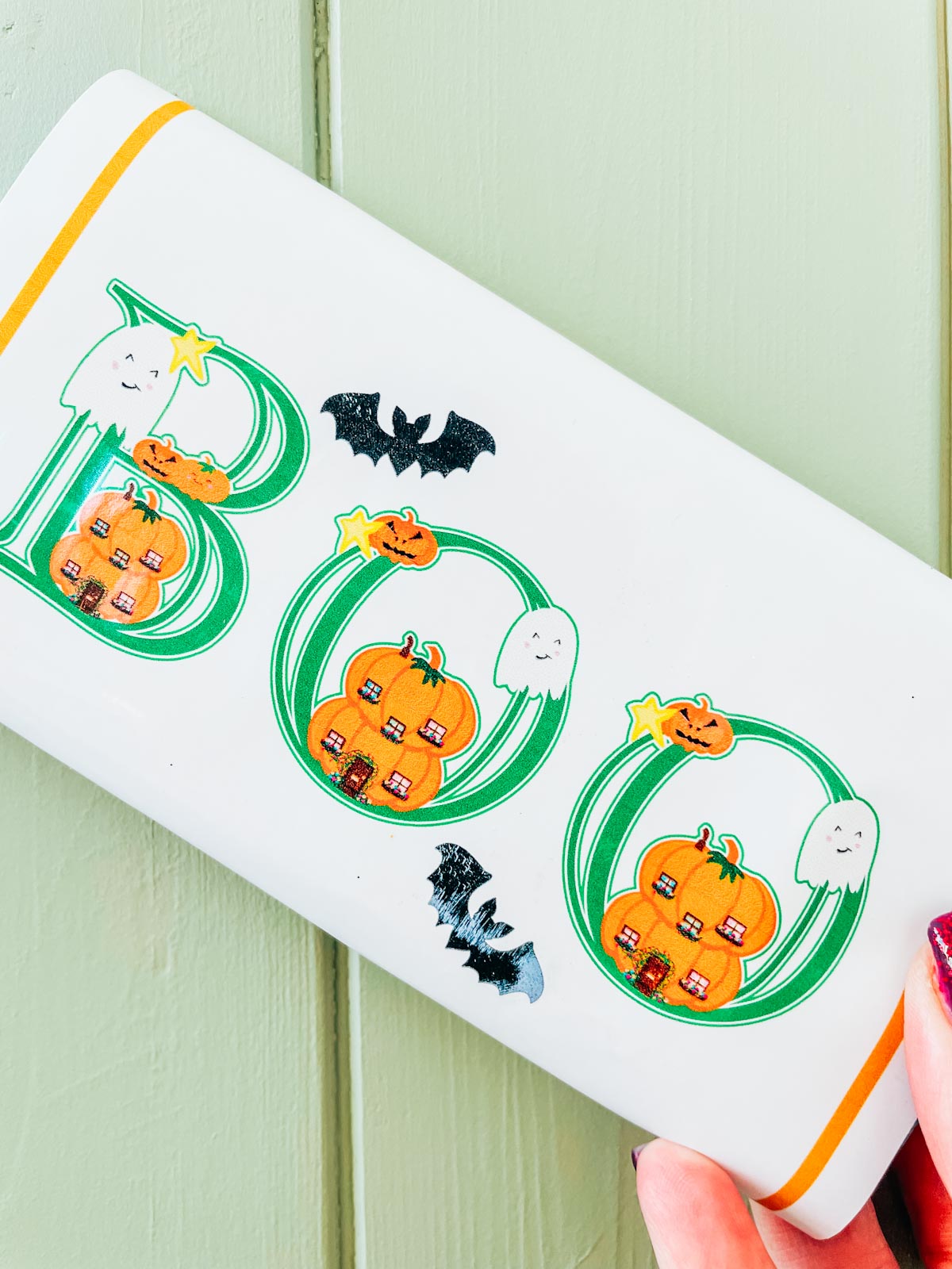 DIY printable Halloween pumpkin  Candy Bar