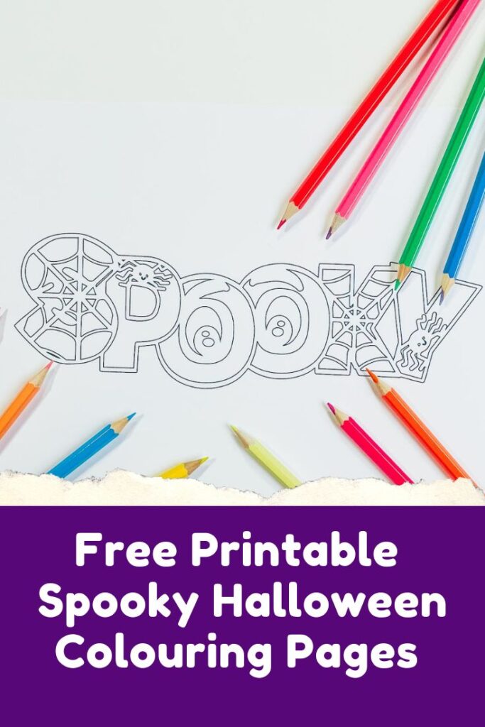 Free Printable ABC Spooky Halloween Alphabet and numbers for colouring and maths games