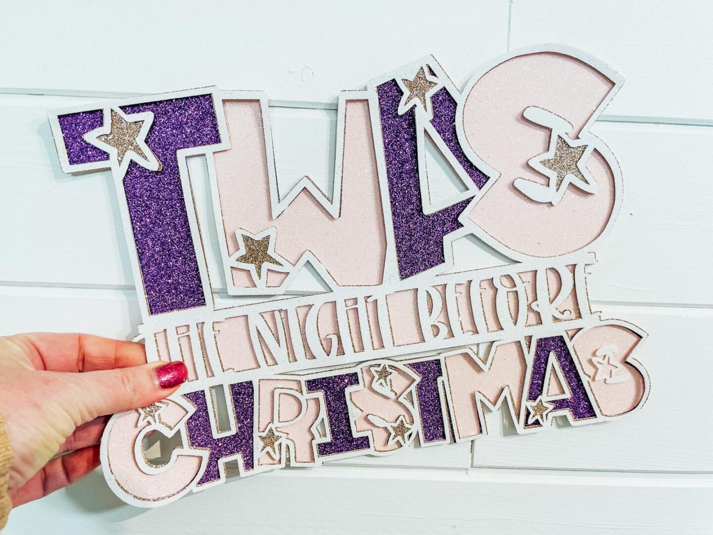 Free downloadable layered Night Before Christmas SVG For Scrapbooking and Crafting