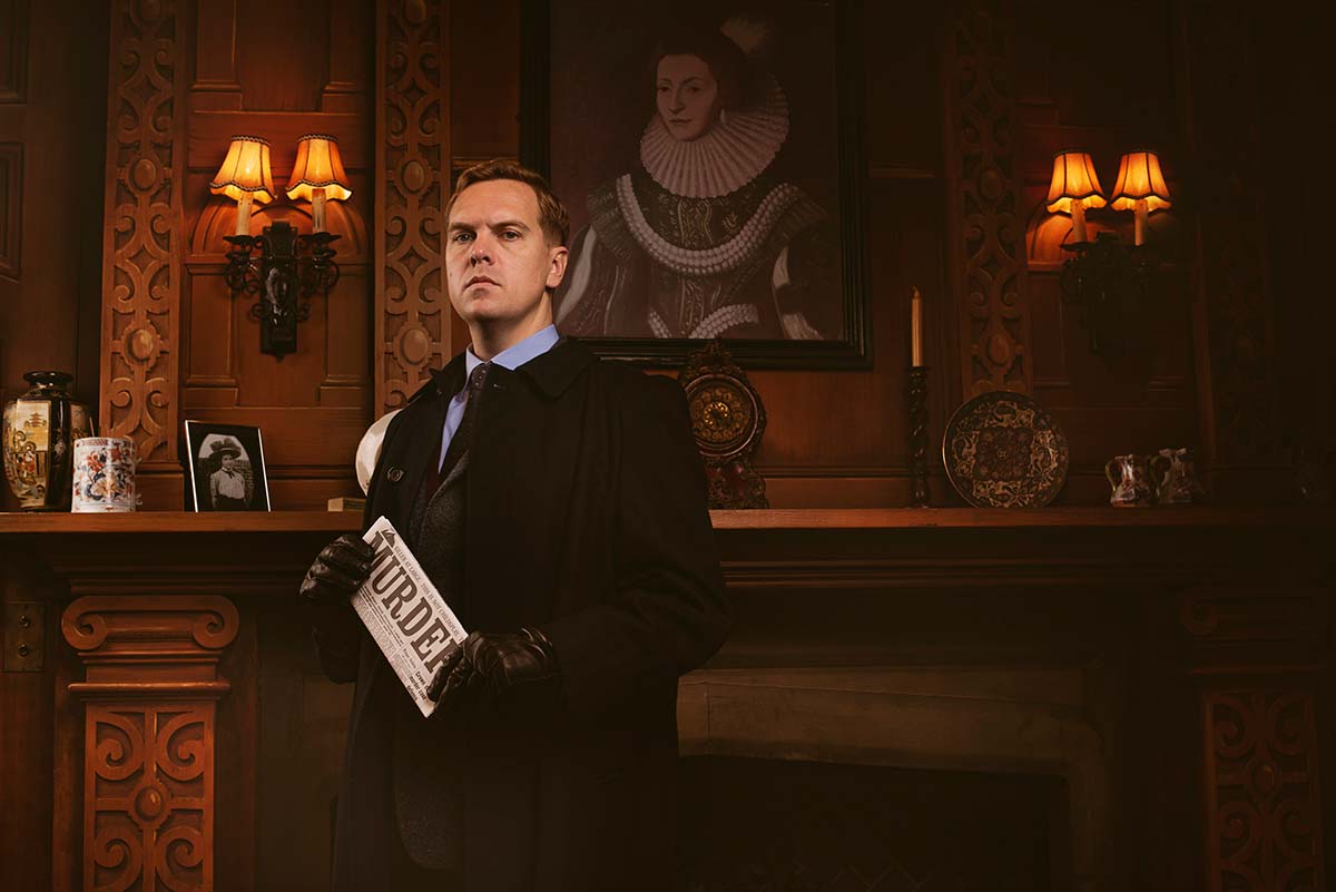 Lawrence Pears as Giles Ralston. The Mousetrap 70th Anniversary Tour. Photo by Matt Crockett