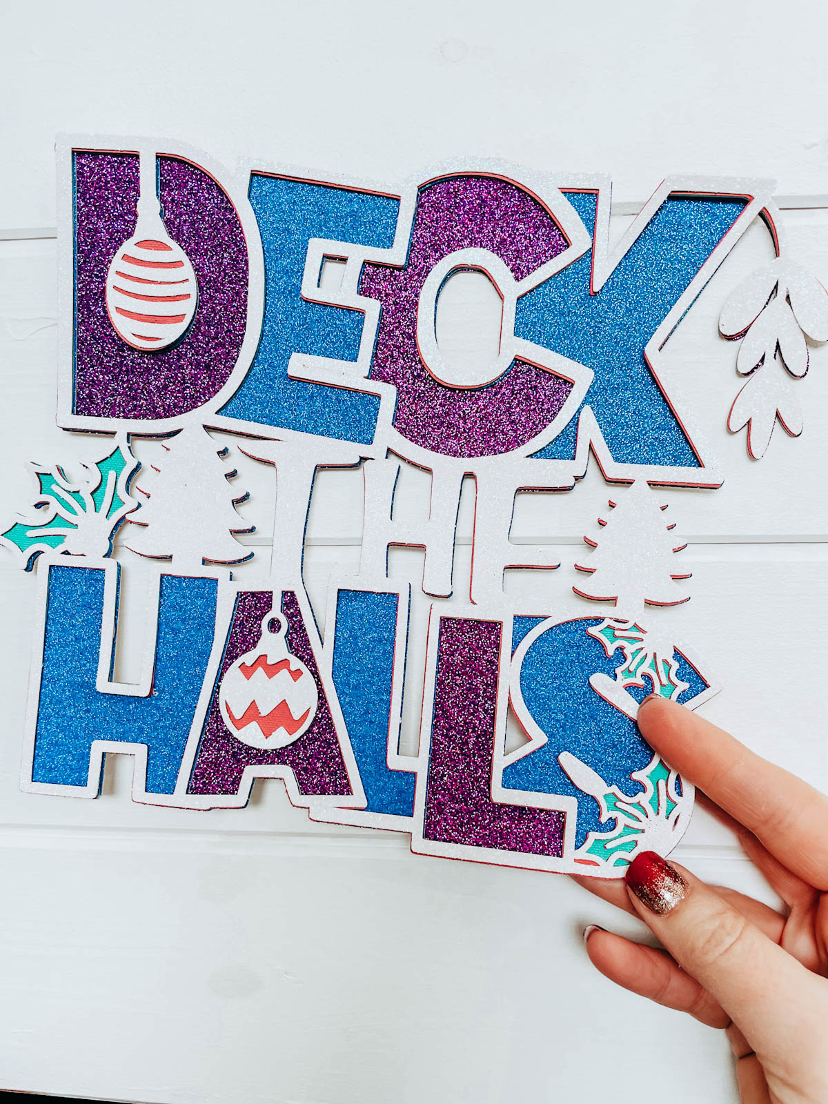 Free Layered Deck The Halls SVG for Cricut and Silhouette