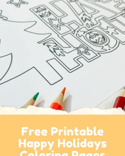 Free Printable Happy Holidays Coloring Pages