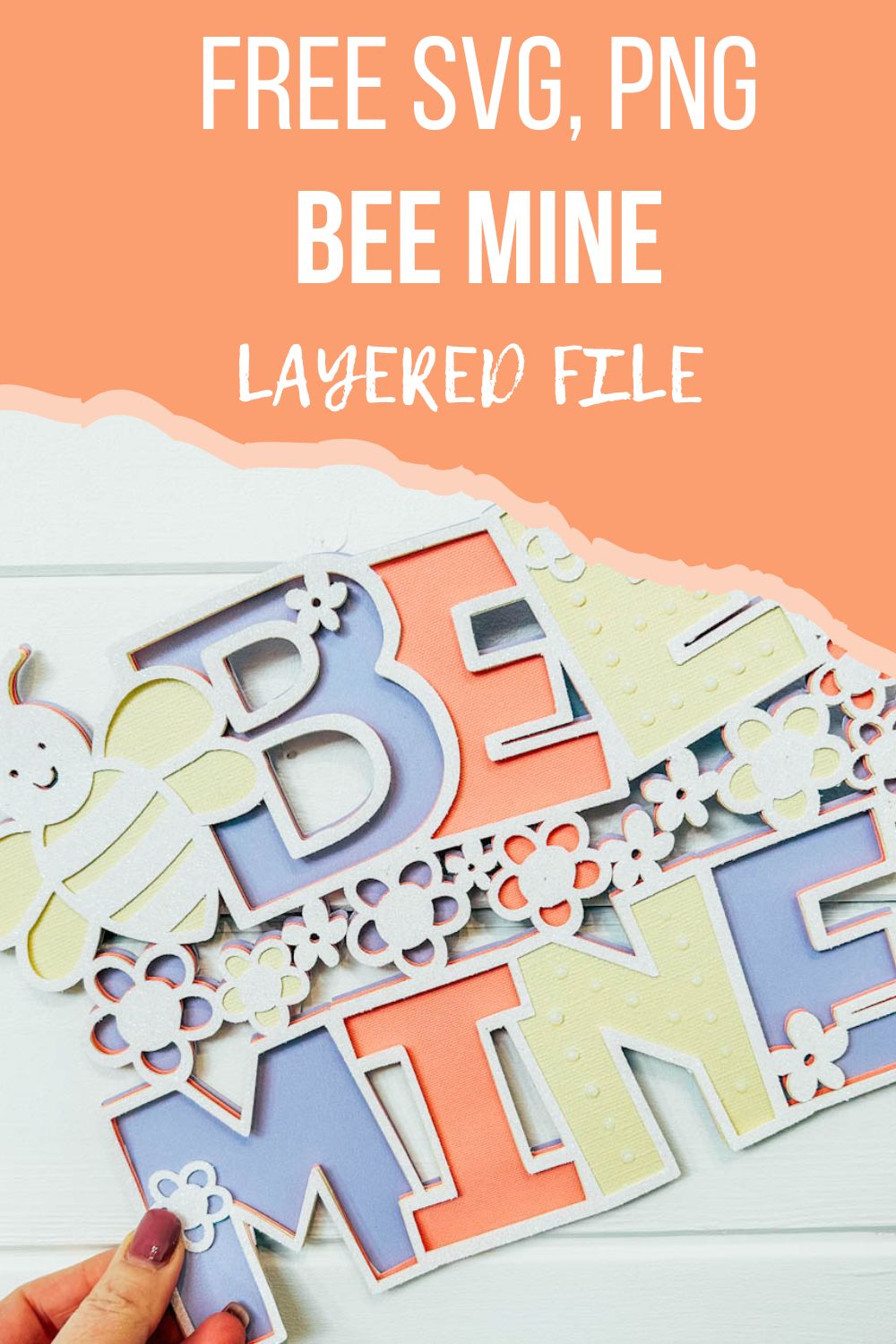 Free SVG, PNG Bee Mine layered File