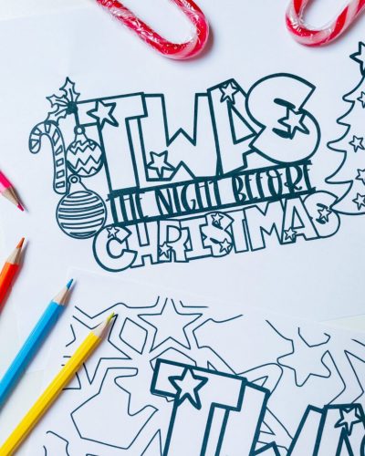 Free Twas The Night Before Christmas Coloring