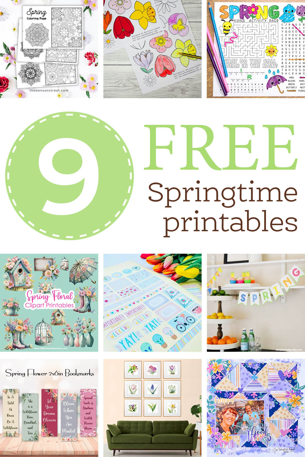 Free Spring Printables To Spring Crafts And Activities