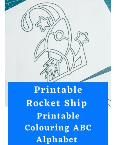 Printable ABC Rocket Colouring Pages