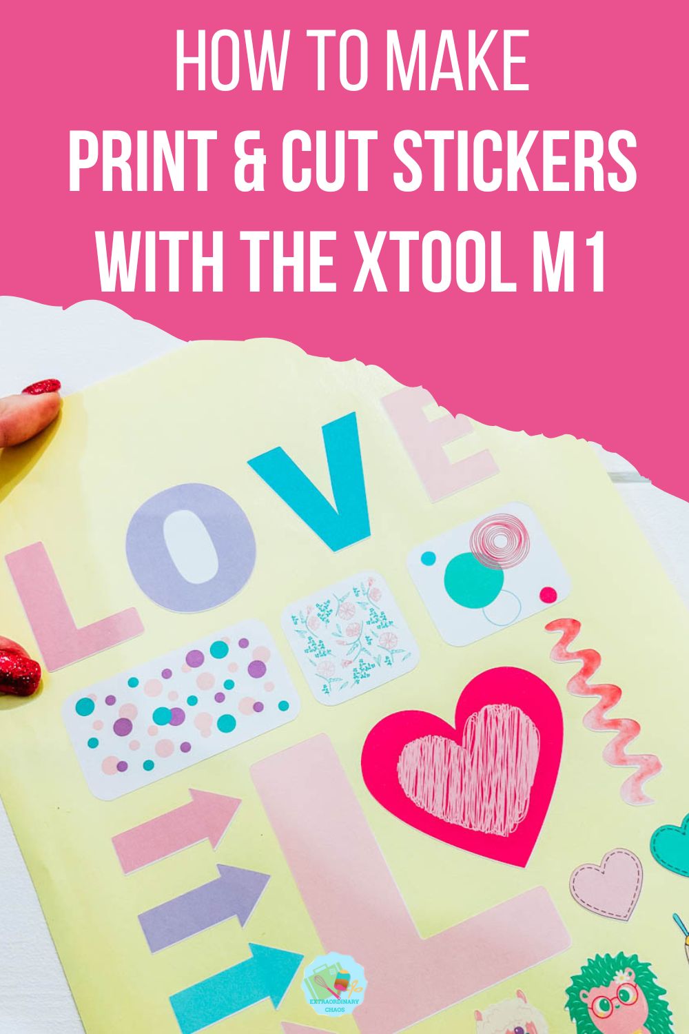 How to make print and cut stickers with the XTool M1