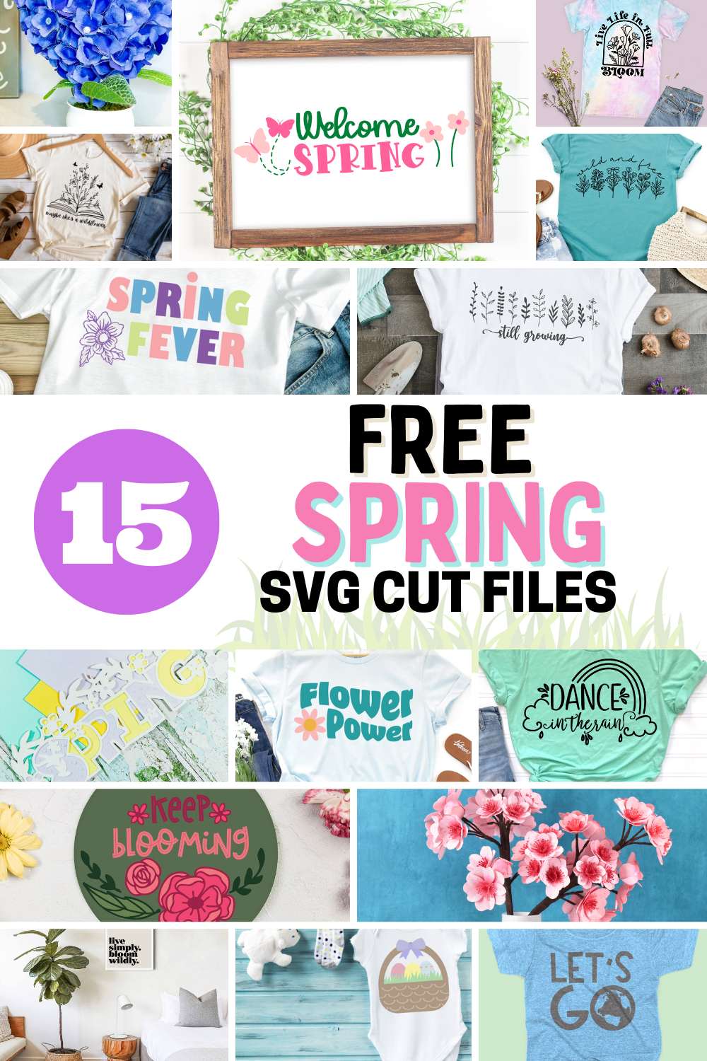 15 free Spring SVG Files For Spring Crafts