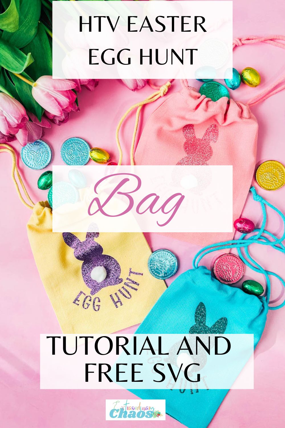 Free Easter Egg Hunt Bag Tutorial with The HTV Ront Autopress