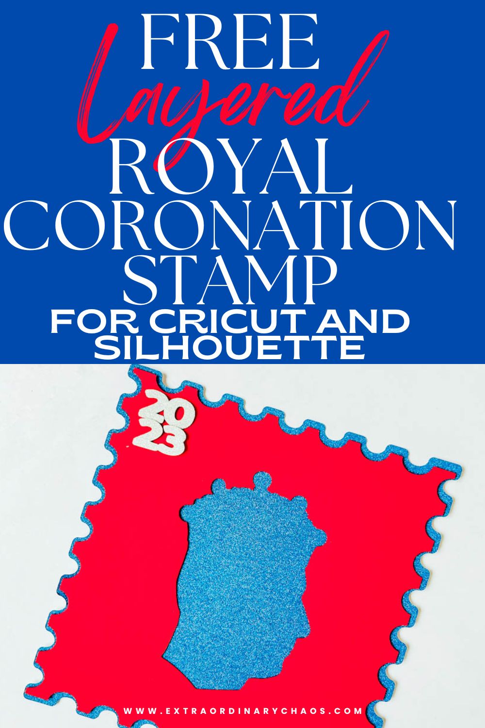 Free Layered Royal Coronation Stamp for Cricut and Silhouette