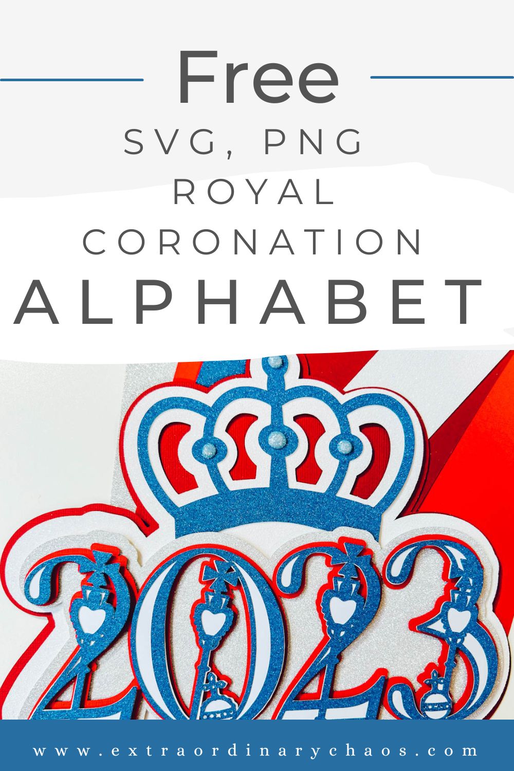 Free SVG PNG Royal Coronation Alphabet Letters and Numbers for Royal Coronation decorations and crafts and scrapbooking with Cricut, Silhouette, xTool and Glowforge
