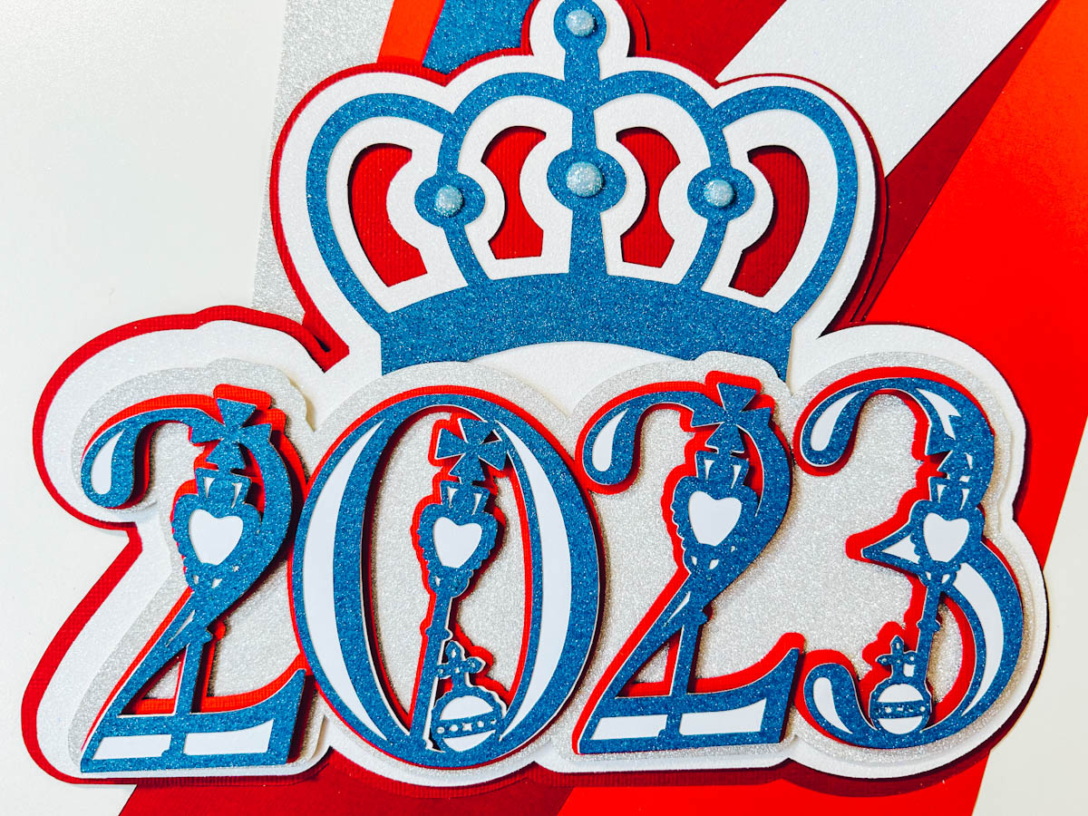 Royal Coronation letters and numbers for street party decorations