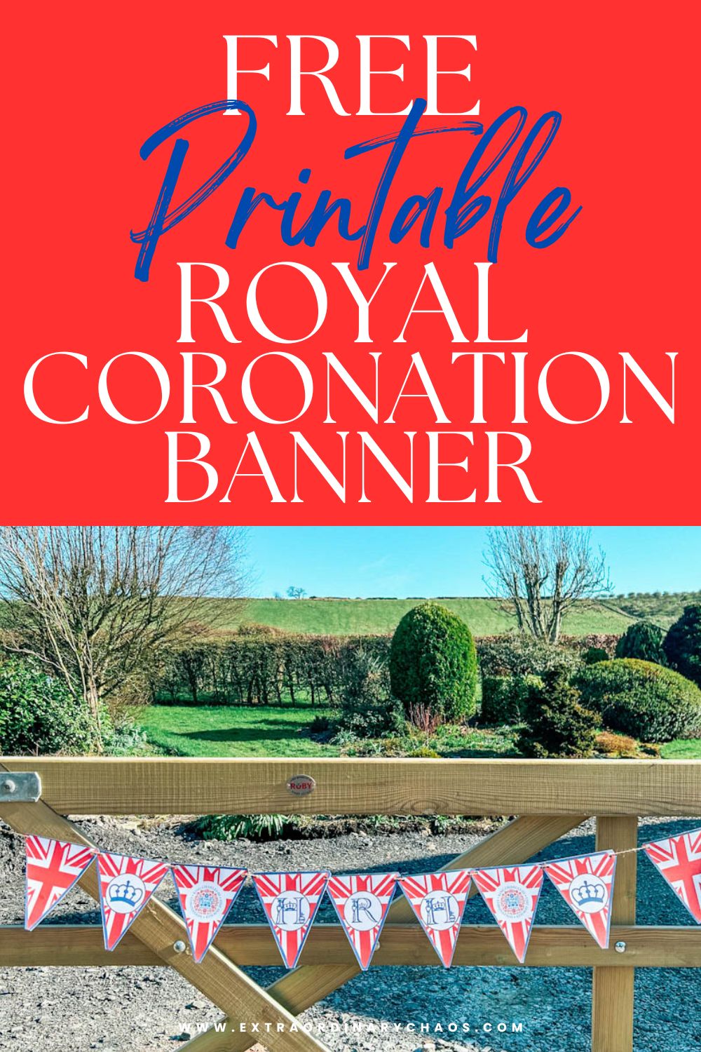 Free Printable Royal Kings Coronation Banner