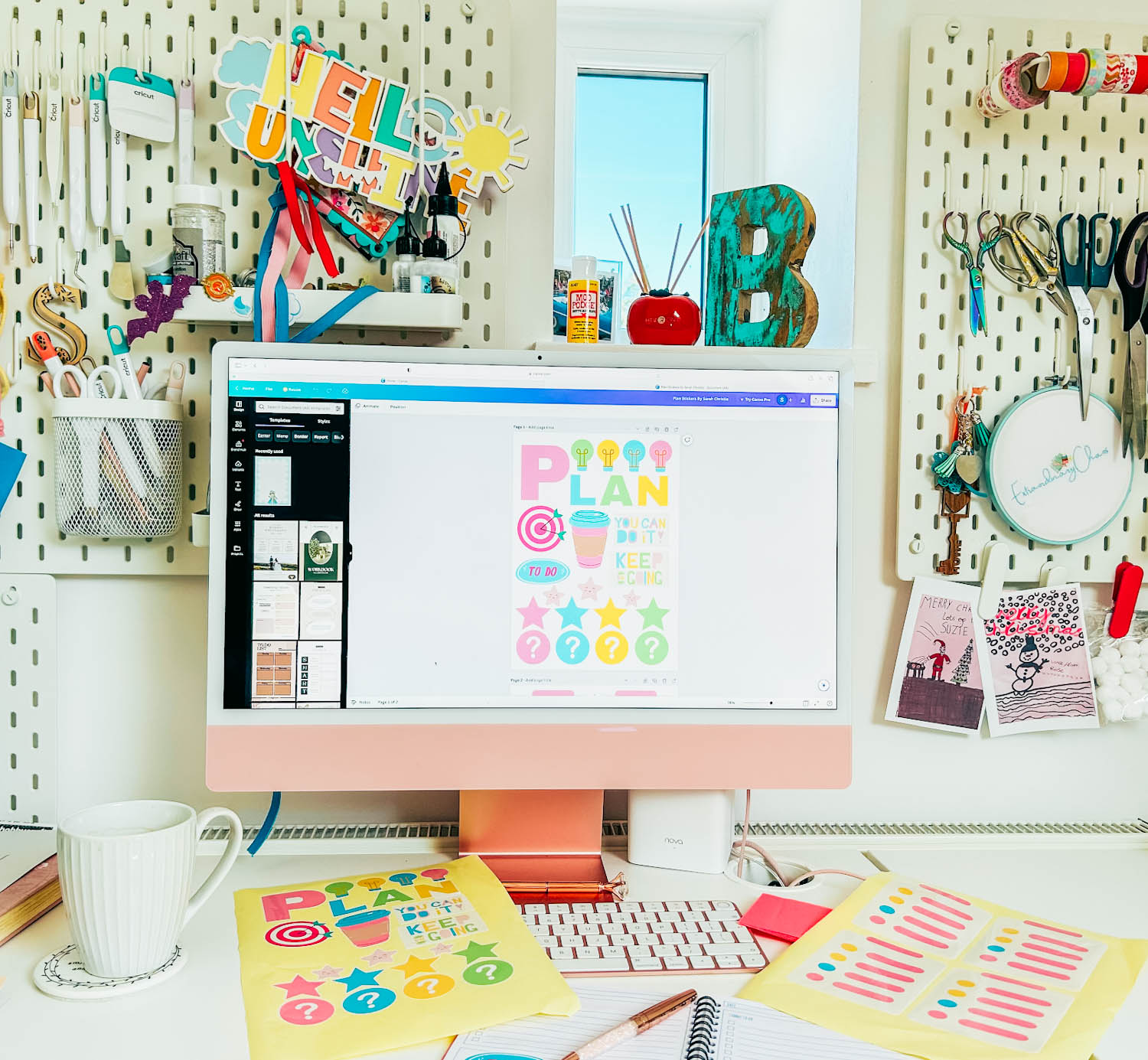 How to make awesome home made stickers in canva