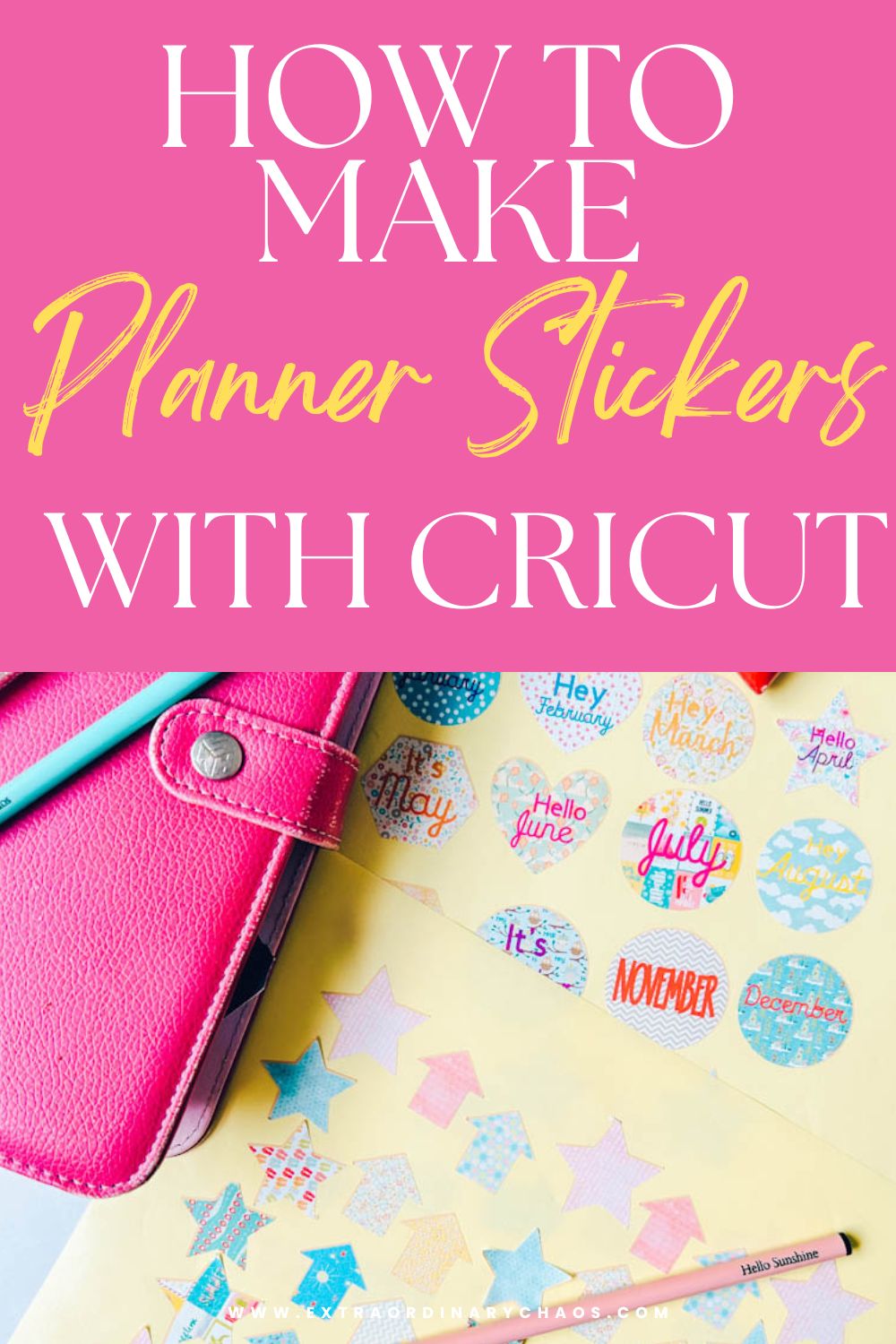 How to make planner Stickers with Cricut