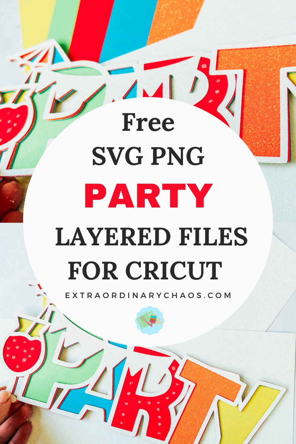 SVG Png FREE Party Layered Files For Cricut and Silhouette