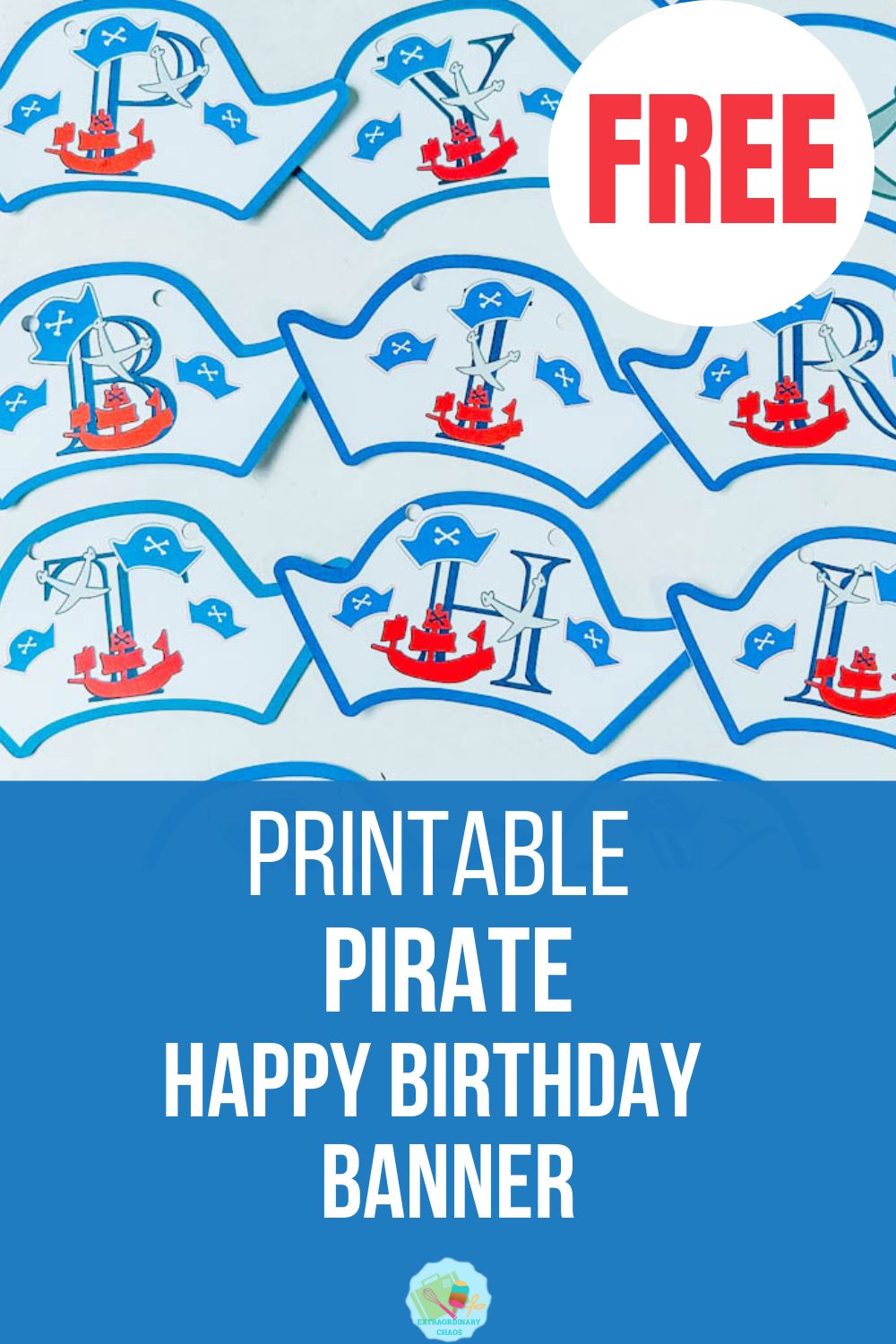 Free printable happy birthday banner