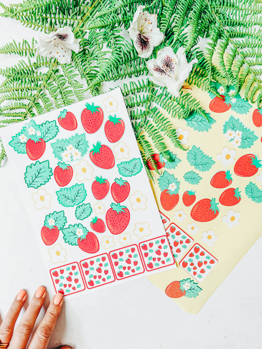 Free Cute Strawberry PNG Printables for Cricut