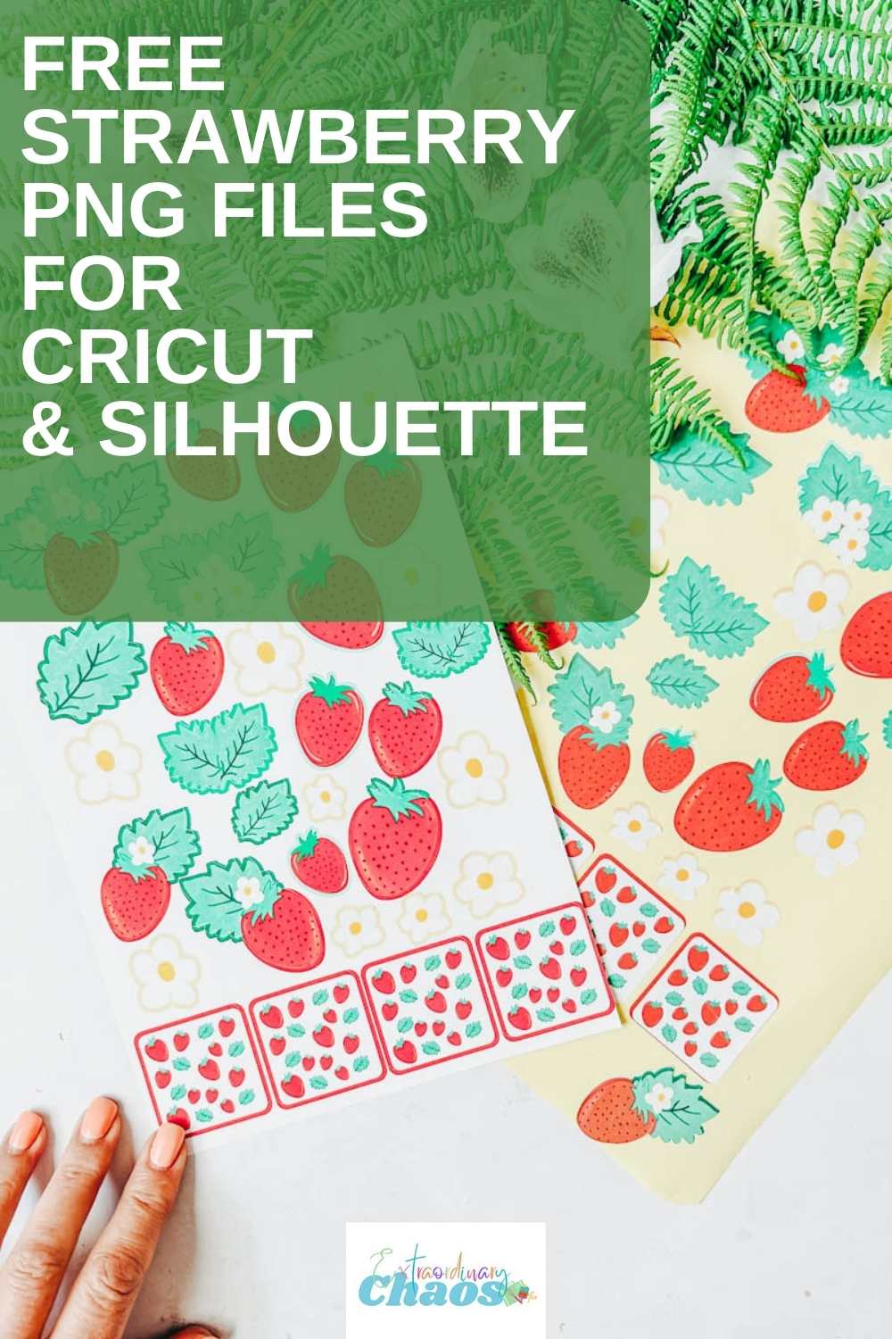 Free Strawberry PNG Files For Cricut & Silhouette